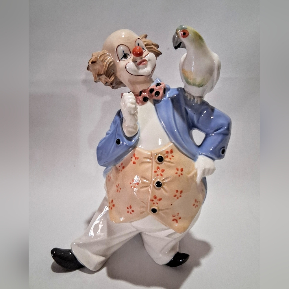RARE Vintage Tengra Spanish Porcelain Clown - Stamped, Made in Valencia